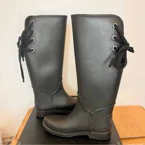 Coach Tristee Women’s Tall lace up rain boots 6