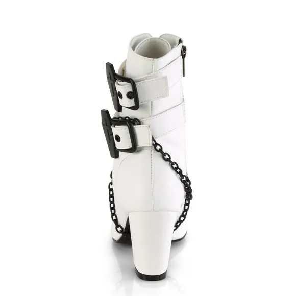 Coffin Lace Up High Heel Gothic Ankle Boots