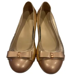 Cole Haan Air Monica Ballet Flat,women Rose Gold leather slip ballets, Size 7B