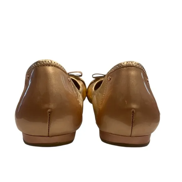 Cole Haan Air Monica Ballet Flat,women Rose Gold leather slip ballets, Size 7B