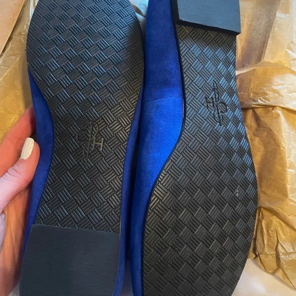 Cole Haan Blue Velvet Slip On Loafer Flats Size 11 NWT