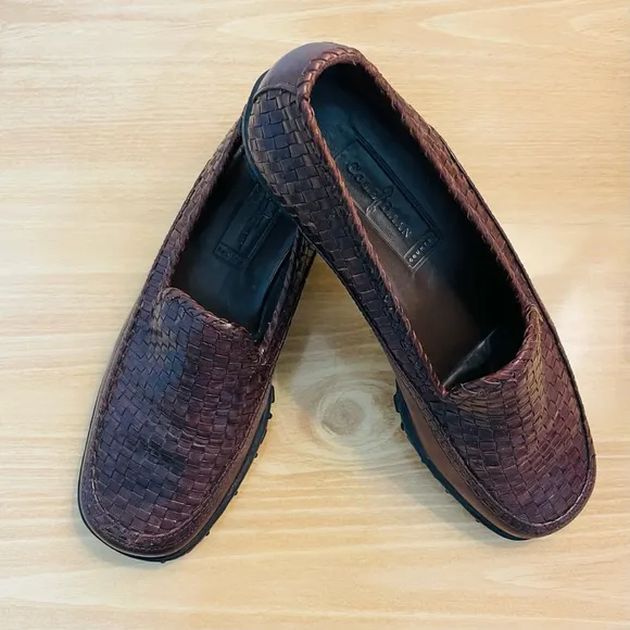 Cole Haan Brown Flats Loafers with Rounded Toe