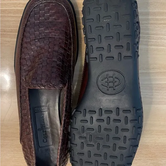 Cole Haan Brown Flats Loafers with Rounded Toe