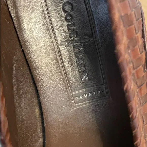 Cole Haan Brown Flats Loafers with Rounded Toe