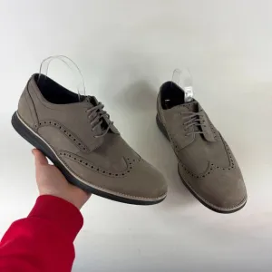 Cole Haan Grand.OS Wingtip Casual Oxford Men's 12 Beige Leather Low Top C28876
