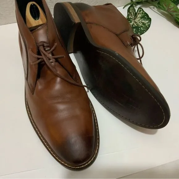 Cole Haan Kennedy Grand Chukka Boots Lace Up Brown Ankle Boots Men’s Size 11.5 M
