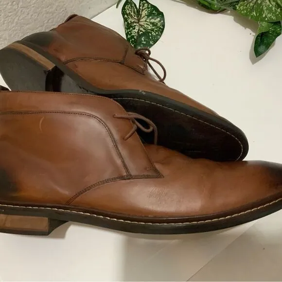Cole Haan Kennedy Grand Chukka Boots Lace Up Brown Ankle Boots Men’s Size 11.5 M