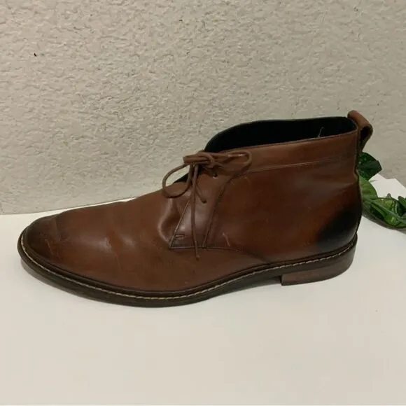 Cole Haan Kennedy Grand Chukka Boots Lace Up Brown Ankle Boots Men’s Size 11.5 M