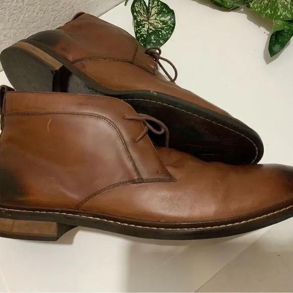 Cole Haan Kennedy Grand Chukka Boots Lace Up Brown Ankle Boots Men’s Size 11.5 M