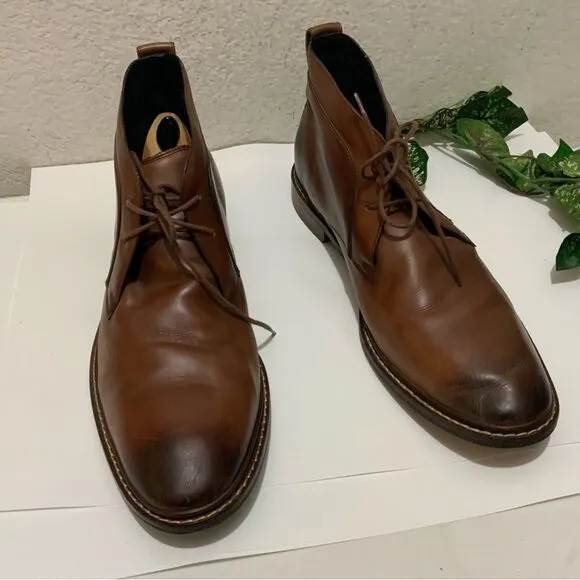 Cole Haan Kennedy Grand Chukka Boots Lace Up Brown Ankle Boots Men’s Size 11.5 M