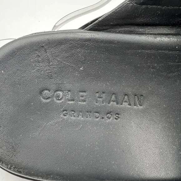 Cole Haan Leather Slide Sandals Black Men’s Grand OS