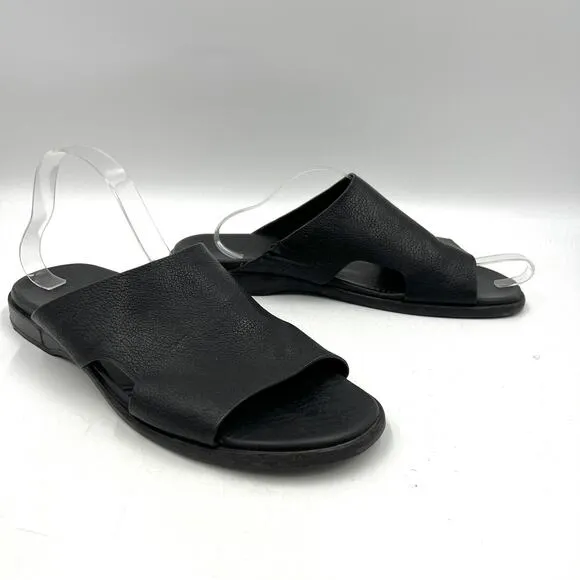 Cole Haan Leather Slide Sandals Black Men’s Grand OS