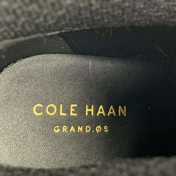 Cole Haan Maggie Bootie Black Suede Leather Fashion Boots Pointed Toe Block Heel