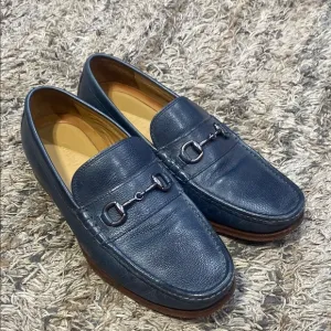 Cole Haan mens  Navy Blue leather Loafers sz 10