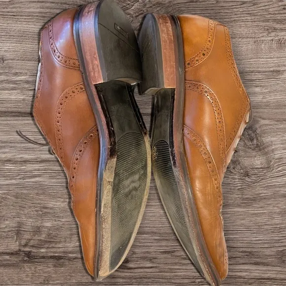 COLE HAAN Oxfords Men Size 9 Brown Leather dress shoe derby golf sport  Grand OS