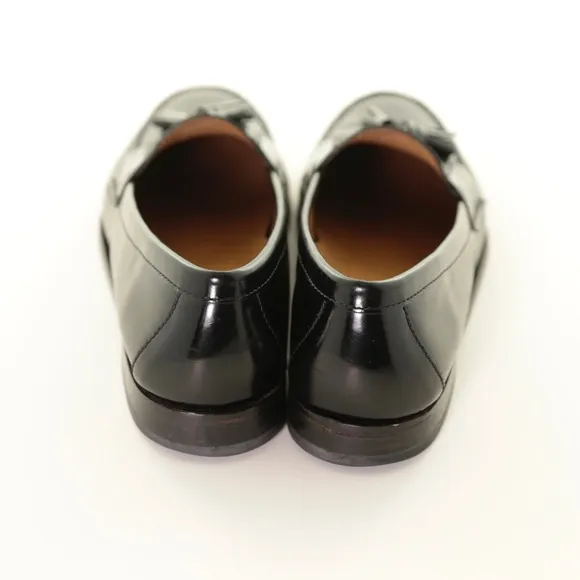 Cole Haan Pinch Tassel Black Leather Loafers Slip On Mens 11.5 D Preppy Classic