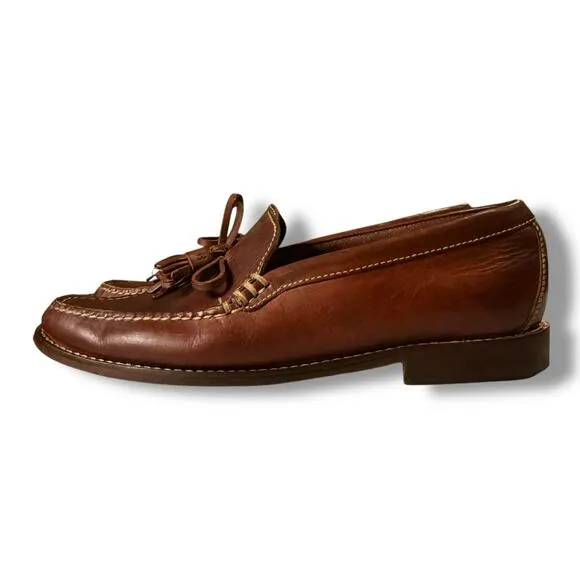 Cole Haan Tassel Loafers Womens Kriss Burnt Sienna Leather Preppy Sz 8.5 B