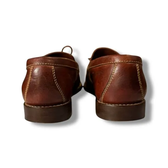 Cole Haan Tassel Loafers Womens Kriss Burnt Sienna Leather Preppy Sz 8.5 B