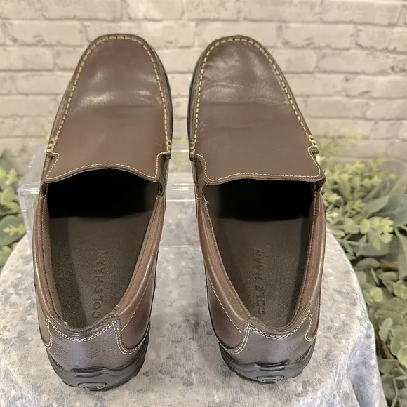 Cole Haan “Tucker” Brown Leather Venetian Sporty Casual Loafers Mens 8.5M🤎EUC