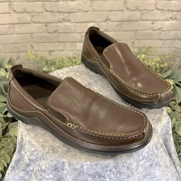 Cole Haan “Tucker” Brown Leather Venetian Sporty Casual Loafers Mens 8.5M🤎EUC