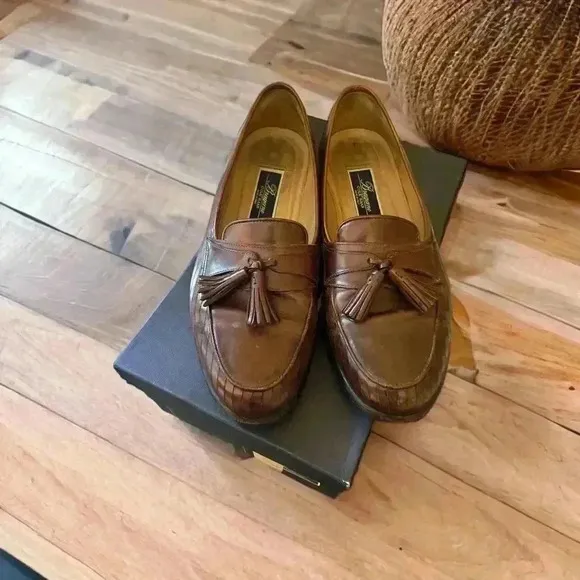 Cole Haan Vintage Men’s Brown Leather Loafers 9.5D. Original 1991 with receipt