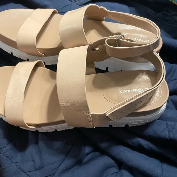 Cole Haan Zerogrand Wedge Slide Sandals 10
