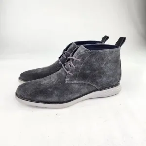 Cole Haan Grand Evolution Chukka Boots US 11 M Gray Suede Lace Up Casual Shoes
