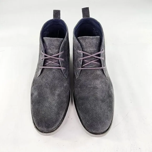 Cole Haan Grand Evolution Chukka Boots US 11 M Gray Suede Lace Up Casual Shoes