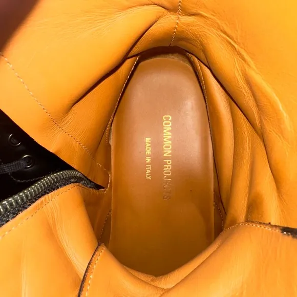 Common Projects Black Leather Boots