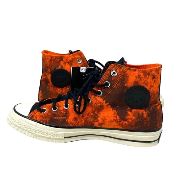 Converse Chuck 70 GORE-TEX High Black Orange Canvas Women’s Size Sneakers 172207