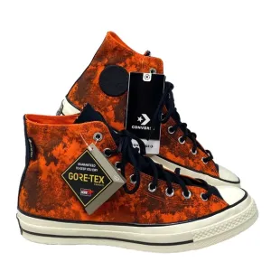 Converse Chuck 70 GORE-TEX High Black Orange Canvas Women’s Size Sneakers 172207