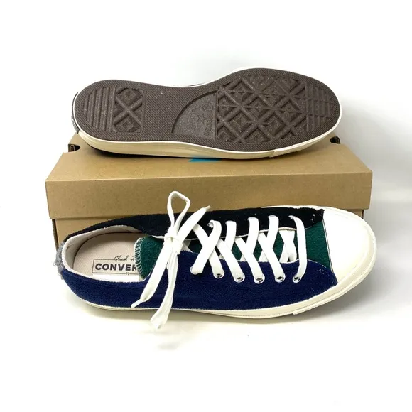 Converse Chuck 70 OX Low Top Blue Green Men’s Fleece Sneakers Skate Size 172268C