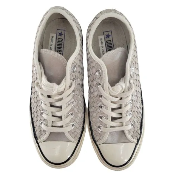 Converse Chuck Taylor All Star 70 Ox Woven Sneakers White Size 6.5