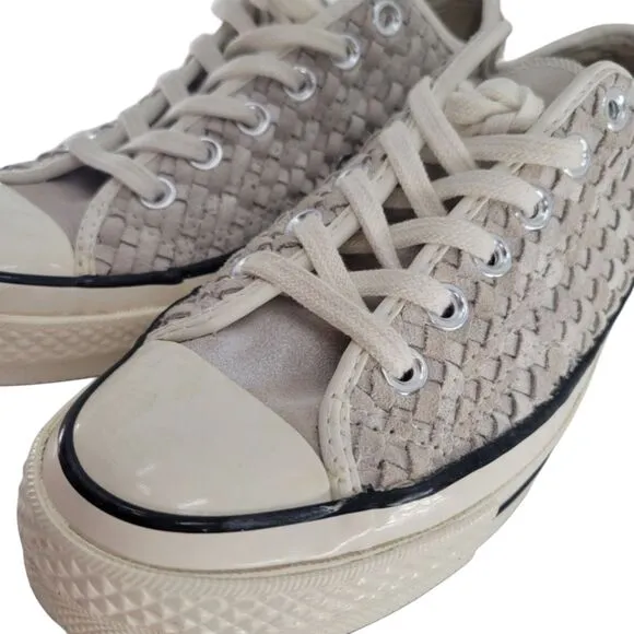 Converse Chuck Taylor All Star 70 Ox Woven Sneakers White Size 6.5