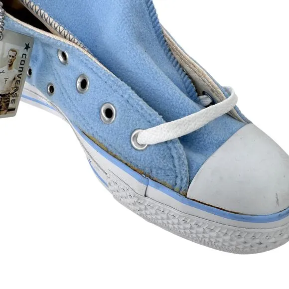 Converse Chuck Taylor All Star Baby Blue Fleece Sneakers Mens 6 Womens 8 1T565