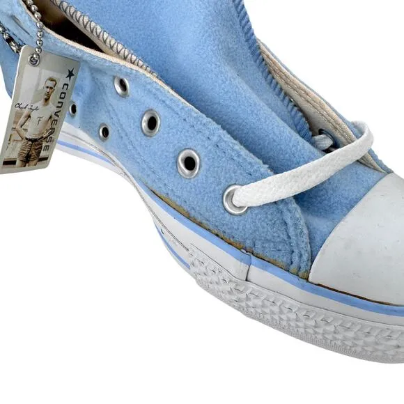 Converse Chuck Taylor All Star Baby Blue Fleece Sneakers Mens 6 Womens 8 1T565