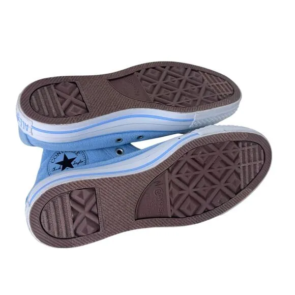 Converse Chuck Taylor All Star Baby Blue Fleece Sneakers Mens 6 Womens 8 1T565