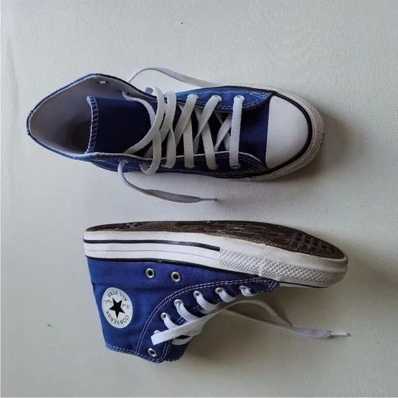 Converse Chuck Taylor Canvas High Top Lace Up All Stars Snorkle Blue W10.5 M8.5