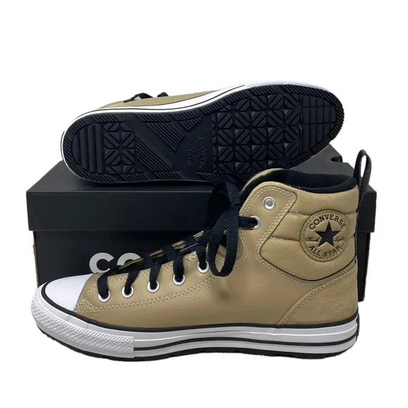 Converse CTAS Berkshire Boot Hi Men's Nomad Khaki Leather Sneakers A04475C