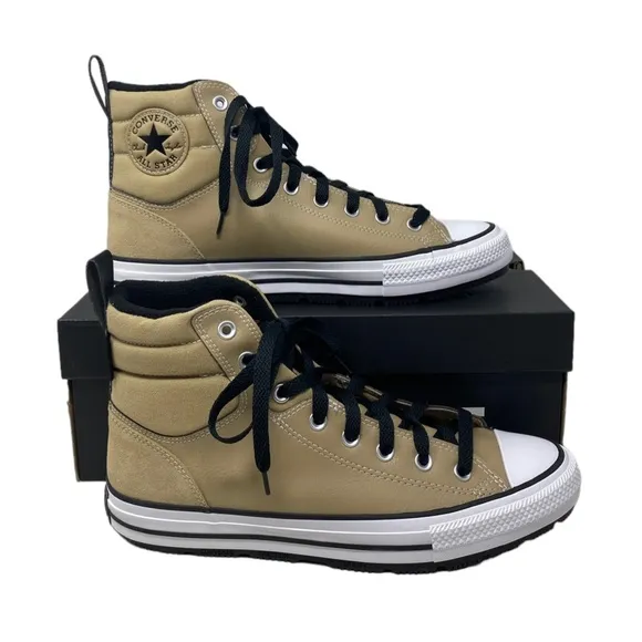 Converse CTAS Berkshire Boot Hi Men's Nomad Khaki Leather Sneakers A04475C