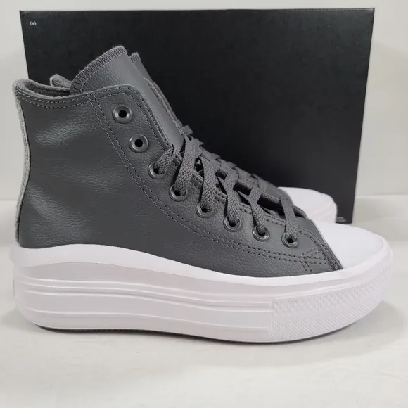 Converse CTAS Move Hi Platform Sneakers Iron Grey Women's Size 7