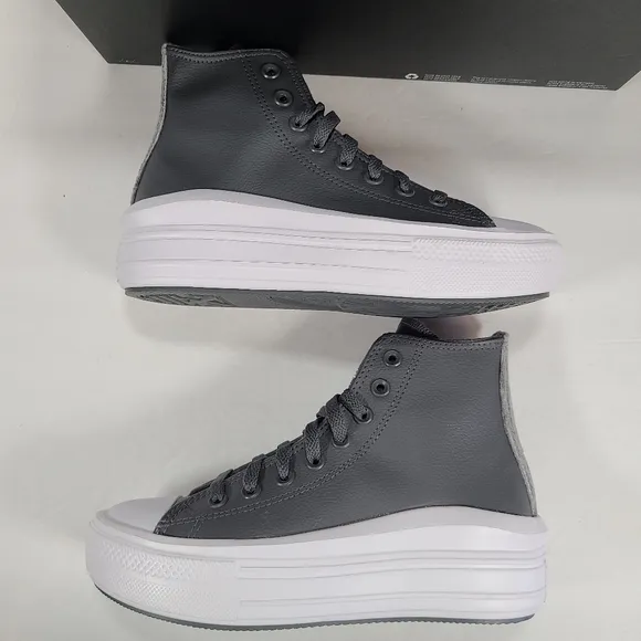Converse CTAS Move Hi Platform Sneakers Iron Grey Women's Size 7