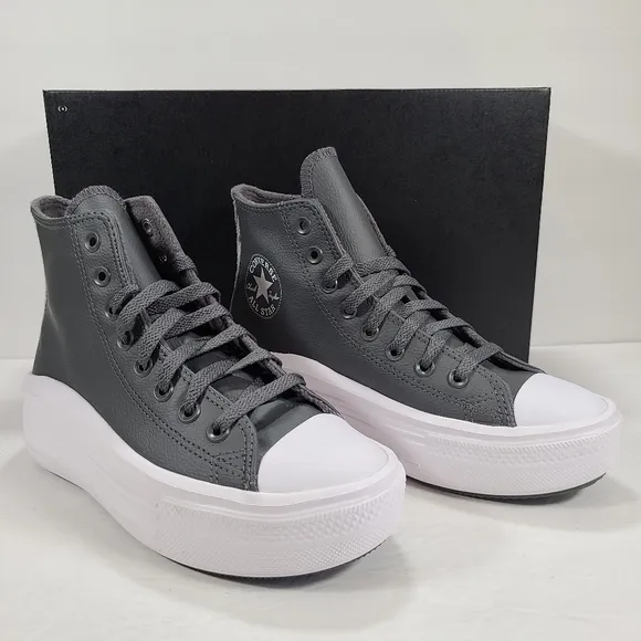Converse CTAS Move Hi Platform Sneakers Iron Grey Women's Size 7