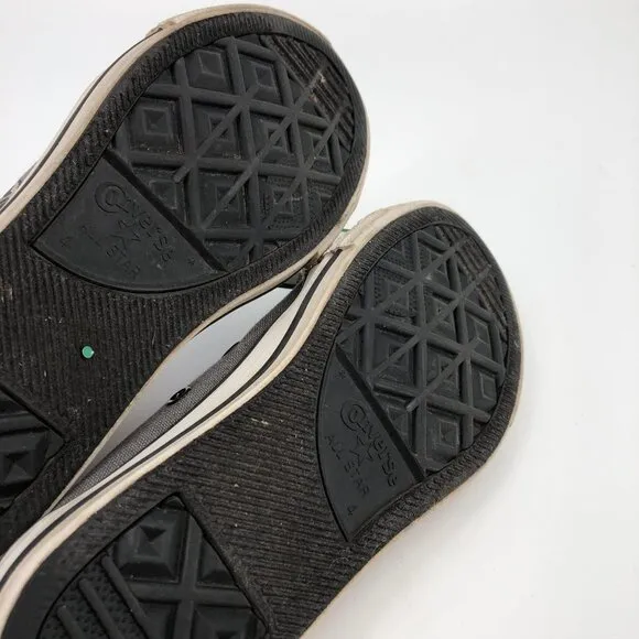 Converse Gray Athletic Sneakers | Lace-Up, Kids Size 4