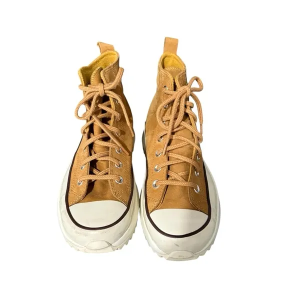 Converse Run Star Hike Platform Sneakers Wheat/Shadowberry Women’s Size 7.5