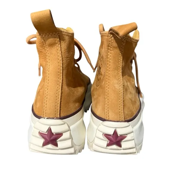 Converse Run Star Hike Platform Sneakers Wheat/Shadowberry Women’s Size 7.5