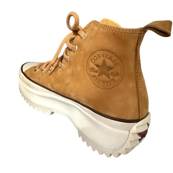 Converse Run Star Hike Platform Sneakers Wheat/Shadowberry Women’s Size 7.5