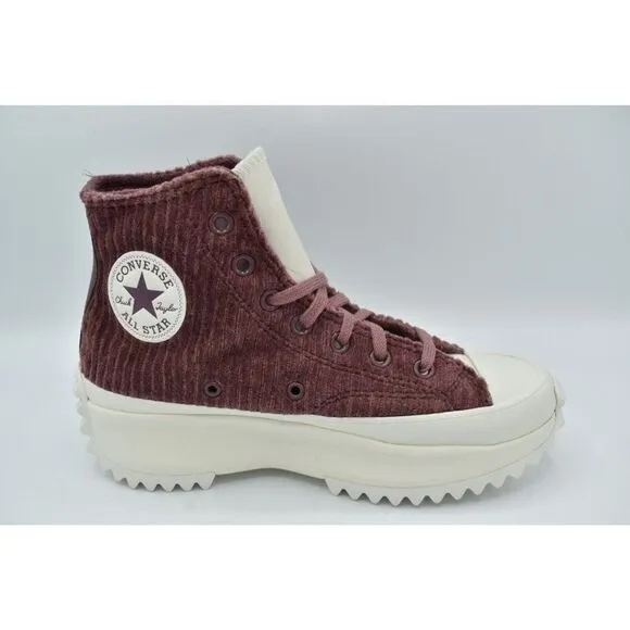 Converse Womens Size 7 Chuck Taylor Run Star Hike High Top Fleece Lined Sneakers
