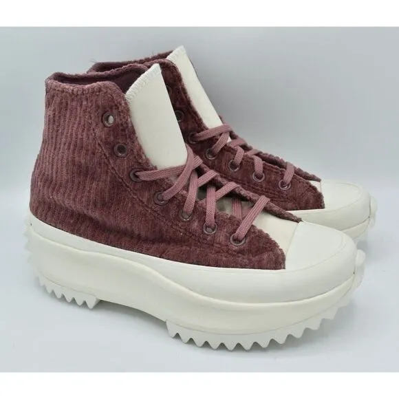 Converse Womens Size 7 Chuck Taylor Run Star Hike High Top Fleece Lined Sneakers