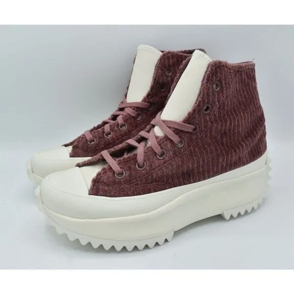 Converse Womens Size 7 Chuck Taylor Run Star Hike High Top Fleece Lined Sneakers